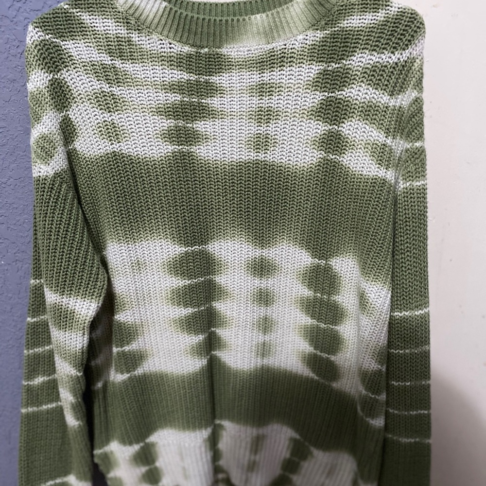 Striped tiedye sweater